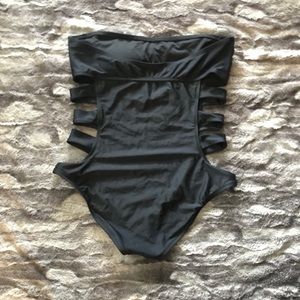 Mossimo XL black cutout suit